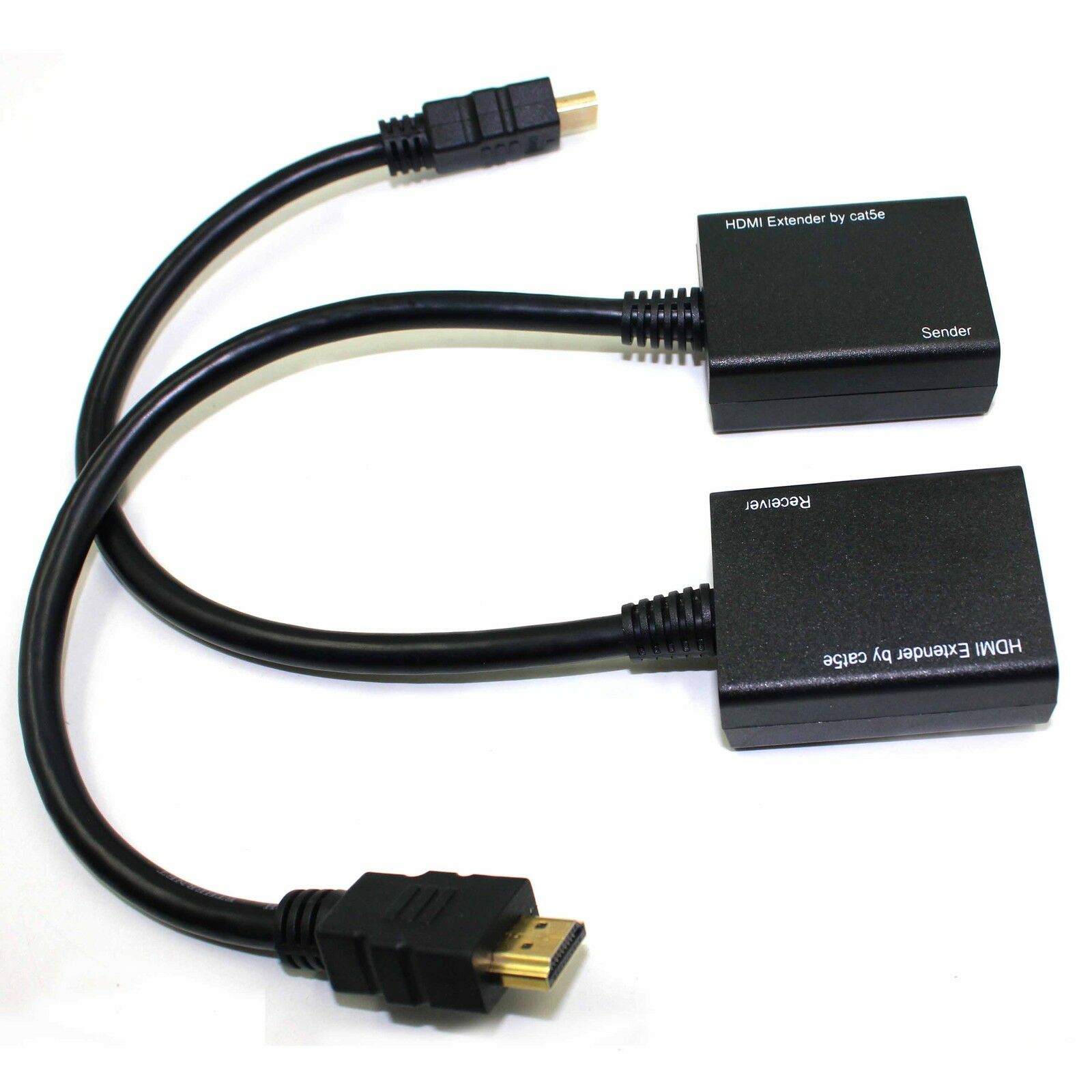 HDMI Over RJ45 CAT5e CAT6 LAN Ethernet Balun Extender Repeater