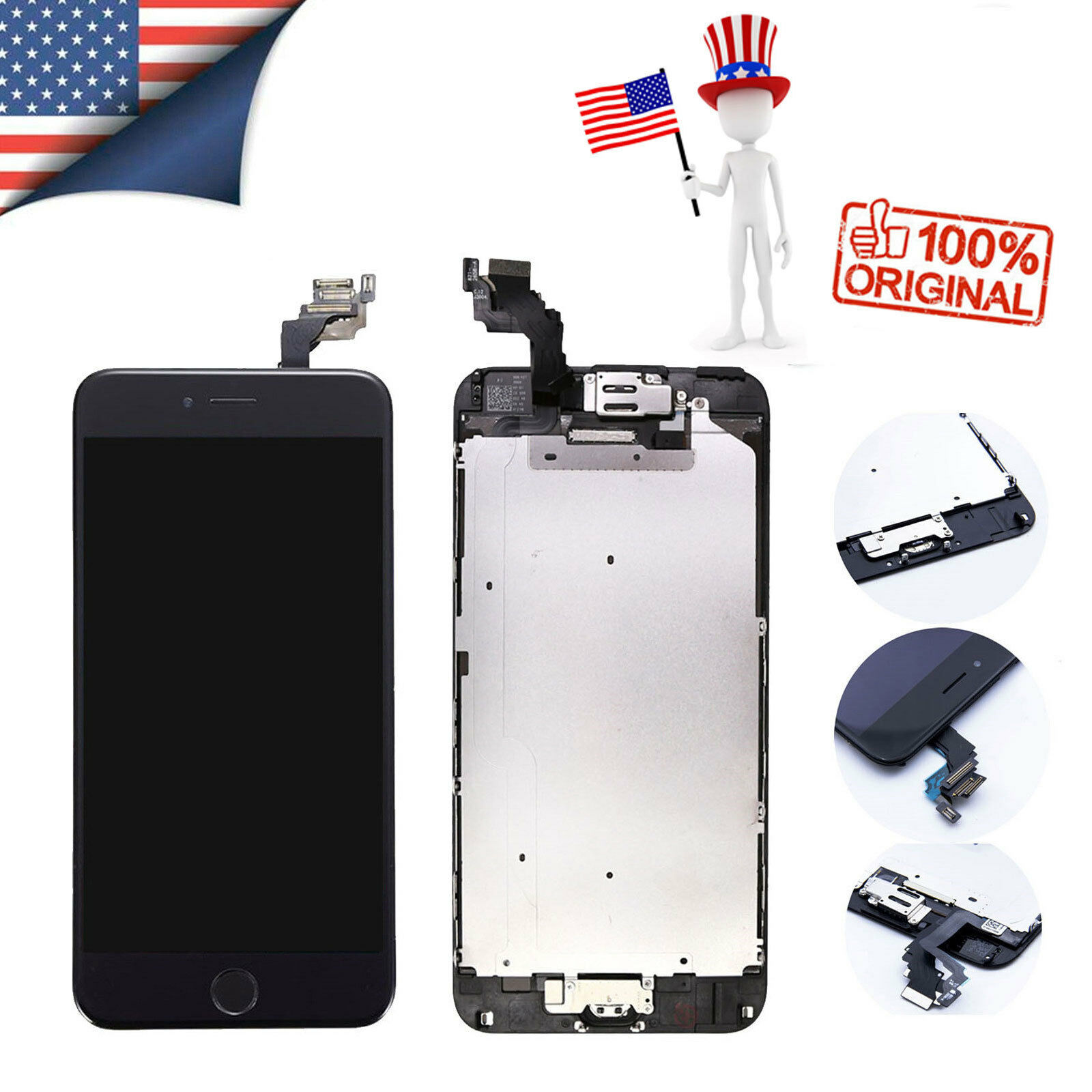 For iPhone 6G LCD Display Digitizer Touch Screen Replacement Assembly
