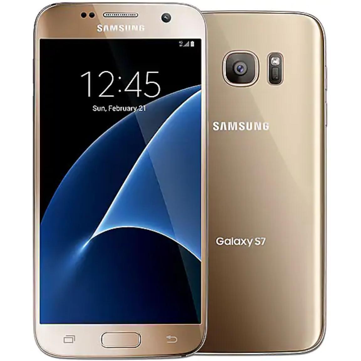 Samsung Galaxy S7 32 GB Unlocked Phone - G930FD Dual SIM - Platinum Gold | All for women
