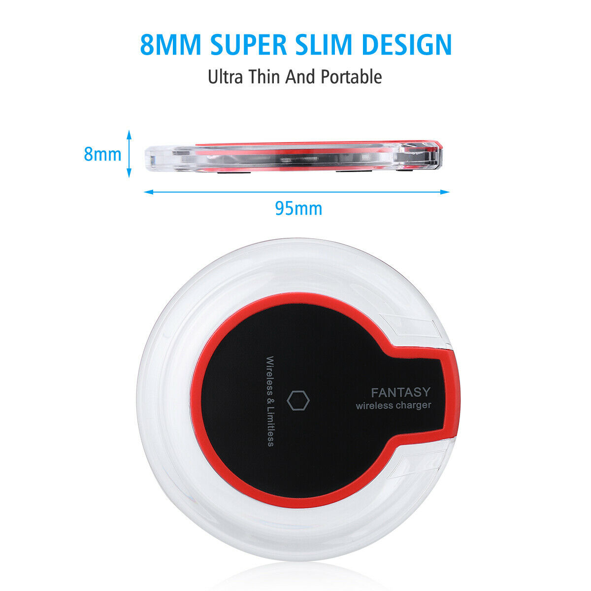 Universal Qi Wireless Phone Charger Charging Pad for All The Qi Enabled Devices